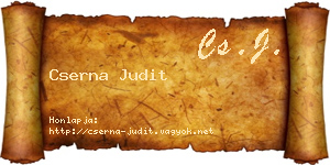Cserna Judit névjegykártya